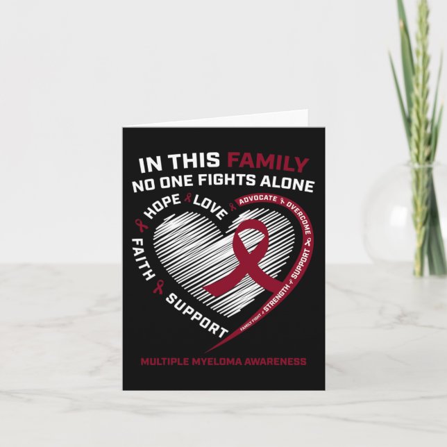 Multiples Myeloma Awareness Products Sister Vater  Karte (Vorderseite)