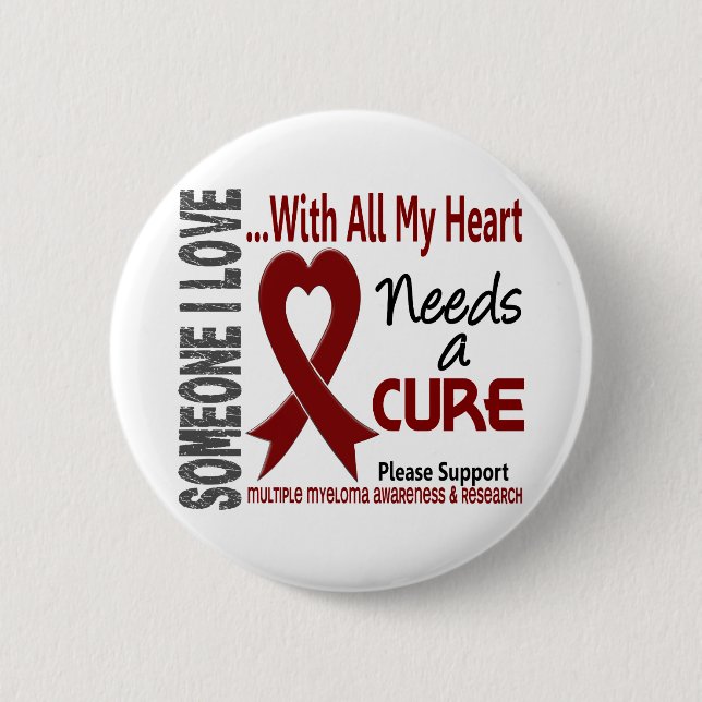 Multiples Myeloma benötigt eine Heilung 3 Button (Vorderseite)