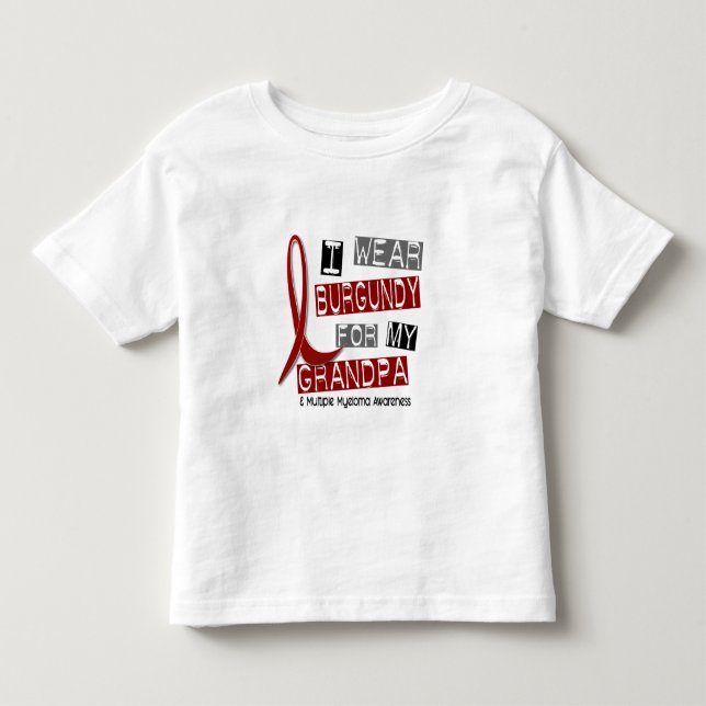 MULTIPLES MYELOMA I Abnutzung Burgunder für meinen Kleinkind T-shirt (Vorderseite)