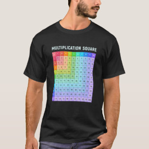 Multiplikationsplatz Nummer Lernen Mathematik päda T-Shirt