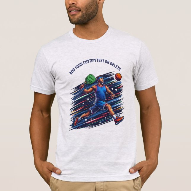 Multisport Pickleballer Sportliebhaber Basketball T-Shirt (Vorderseite)