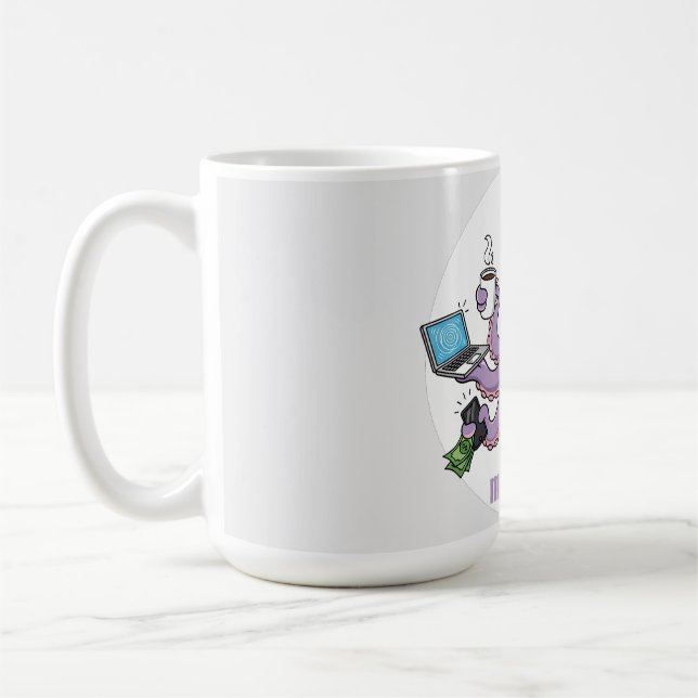 Multitasker – Funny Chaotic Octopus Dark Humor  Kaffeetasse (Links)