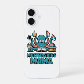 Multitasking-Mama Lustiger Oktopus iPhone 16 Hülle