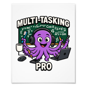 Multitasking Octopus-Klassenzimmer Lerner Pro Fotodruck