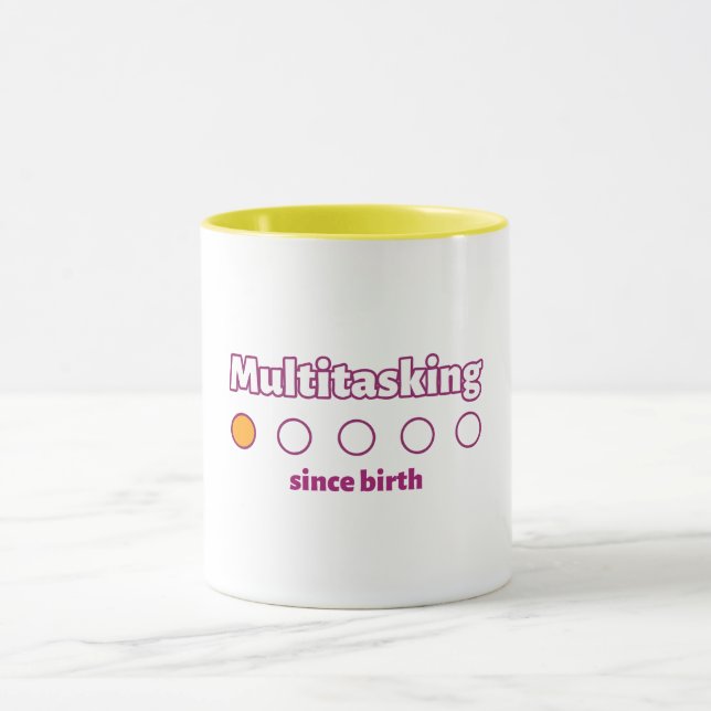 Multitasking Since Birth Working Mom  Tasse (Zentrum)