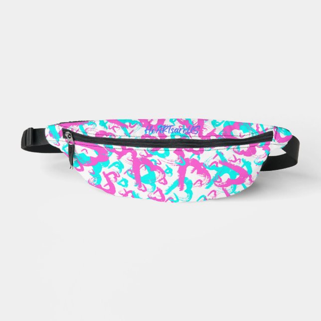 Multiverse Abstrakt Heart Fanny Pack Bauchtasche (Vorderseite)