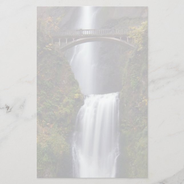 Multnomah-Fall im Spätherbst Briefpapier (Vorderseite)