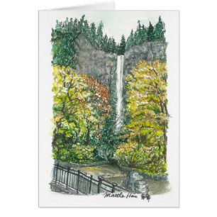 Multnomah Fall in Fall