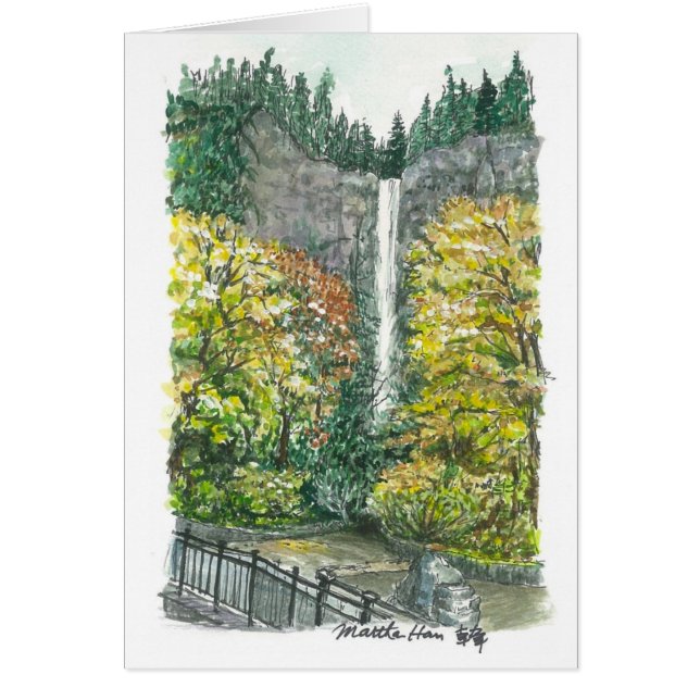 Multnomah Fall in Fall (Vorne)