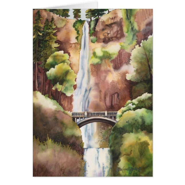 Multnomah Fälle, Oregon. Freier Raum (Vorne)