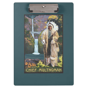 Multnomah Fälle, OregonChief Multnomah Klemmbrett