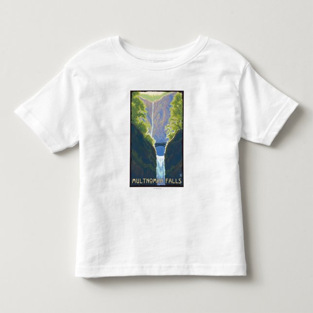 Multnomah Fälle, OregonMaiden der Fälle Kleinkind T-shirt (Vorderseite)