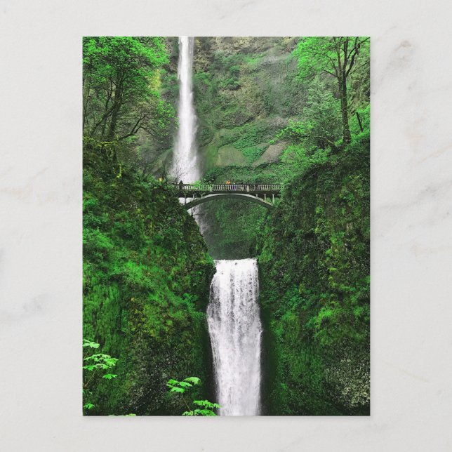 Multnomah Falls #1-2 Postcard Postkarte (Vorderseite)