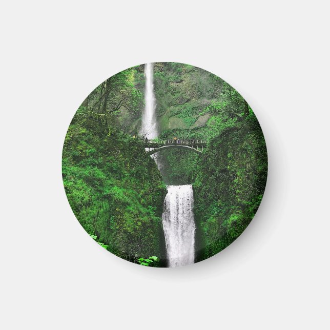 Multnomah Falls #1 Round Magnet (Vorne)