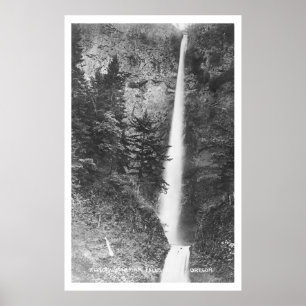 Multnomah Falls, Columbia Gorge, Oregon Vintag Poster