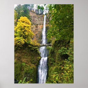 Multnomah Falls, Columbia River Gorge, Oregon Poster