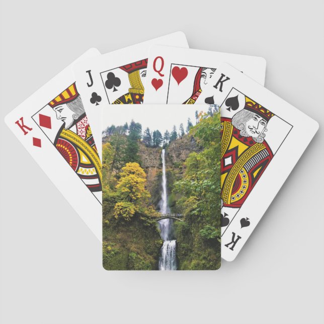 Multnomah Falls, Columbia River Gorge, Oregon Spielkarten (Rückseite)