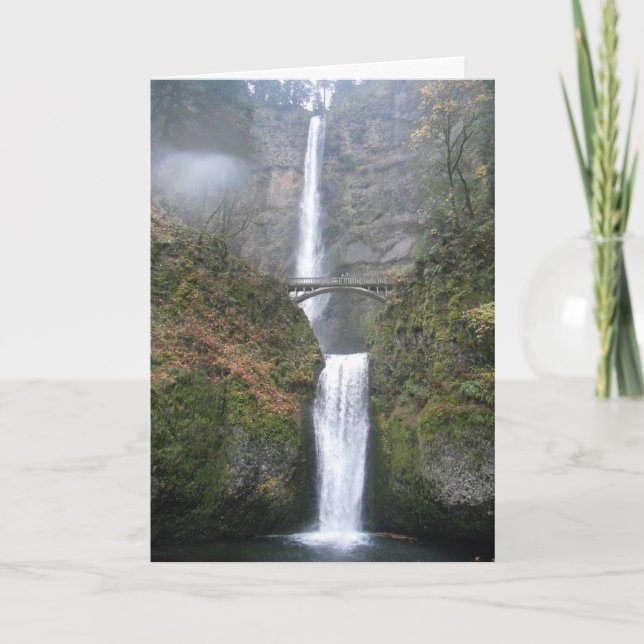 "Multnomah Falls" Dankeschön Karte (Vorderseite)