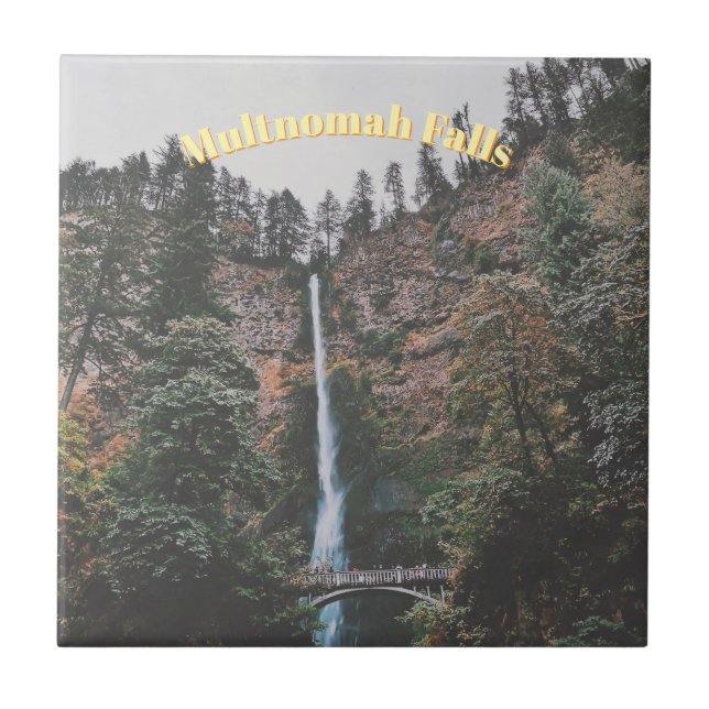 Multnomah Falls Fliese (Vorderseite)