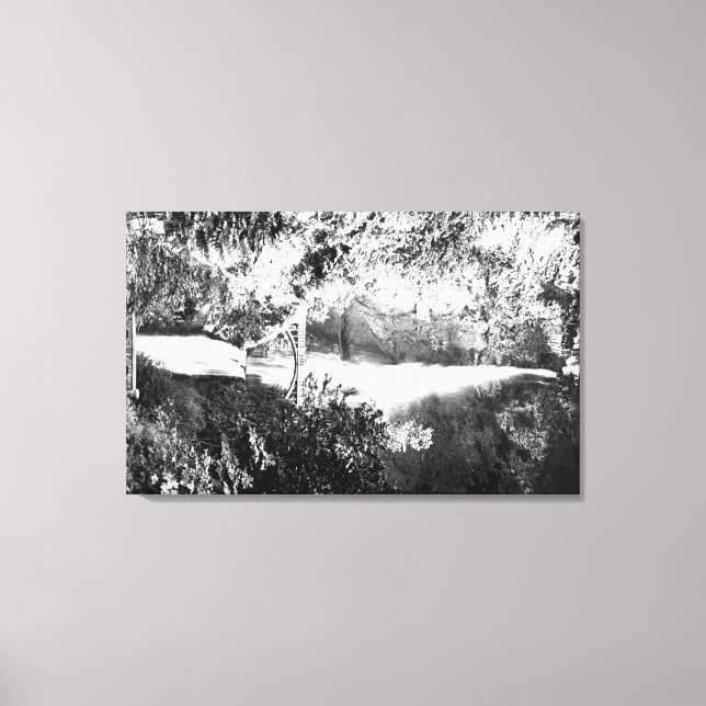 Multnomah Falls FotographColumbia River, OR 2 Leinwanddruck (Vorderseite)