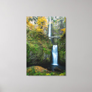 Multnomah Falls im Herbst in der Columbia Gorge Leinwanddruck