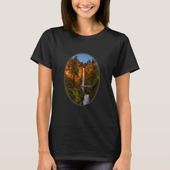 Multnomah Falls Limited Edition Foto T-Shirt (Vorderseite)