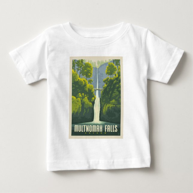 Multnomah Falls | Oregon Baby T-shirt (Vorderseite)