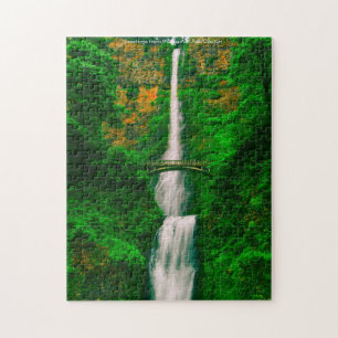 Multnomah Falls Oregon. Jigsaw Puzzle