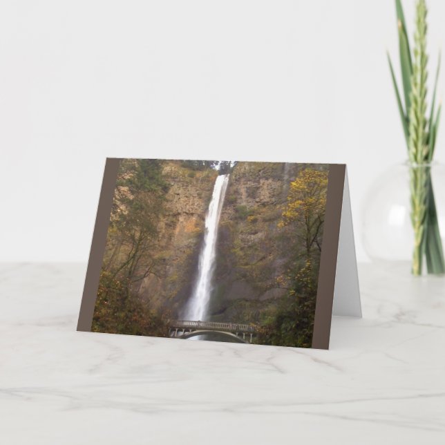 Multnomah Falls, Oregon Karte (Vorderseite)
