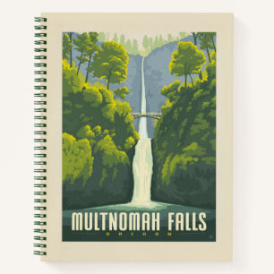 Multnomah Falls Oregon Notizbuch
