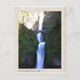 Multnomah Falls, Oregon Postkarte