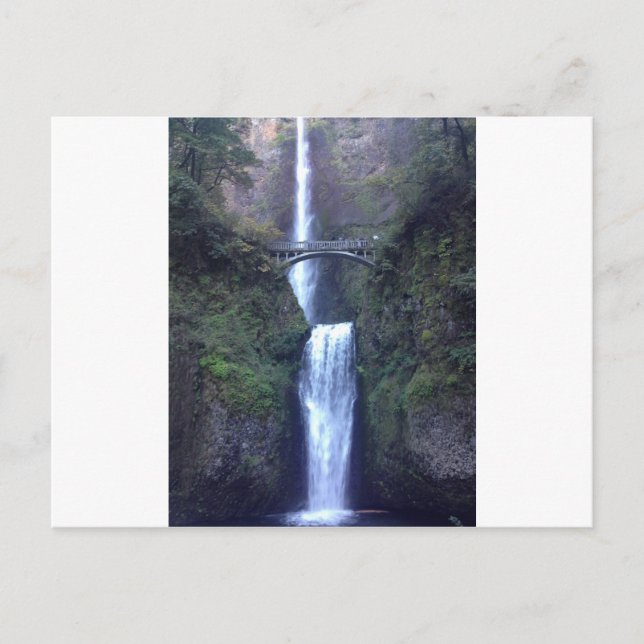 Multnomah Falls Postkarte (Vorderseite)