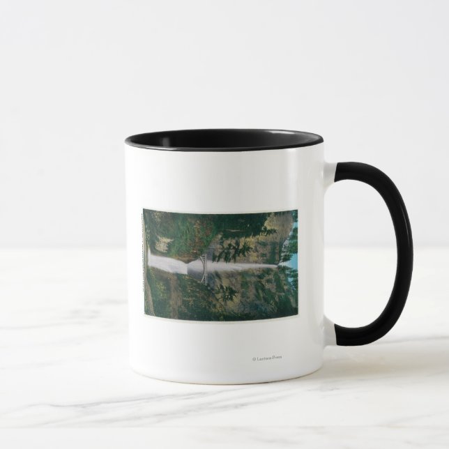 Multnomah Falls und Benson Foot Bridge 2 Tasse (Rechts)
