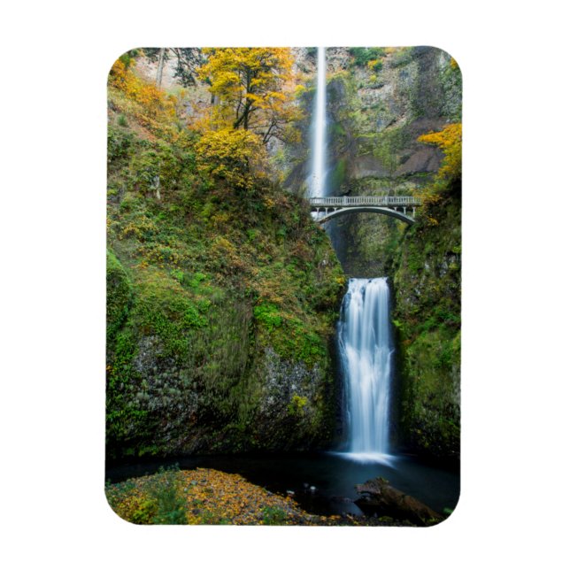 Multnomah fällt im Herbst in der Columbia-Schlucht Magnet (Vertikal)