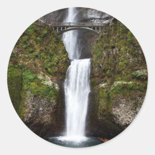 Multnomah fällt in die Kolumbien-Schlucht Runder Aufkleber