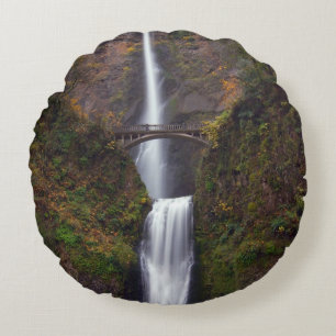 Multnomah fällt in Spätherbst Rundes Kissen