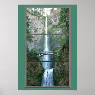 Multnomah fällt landschaftliches Plakat Oregons