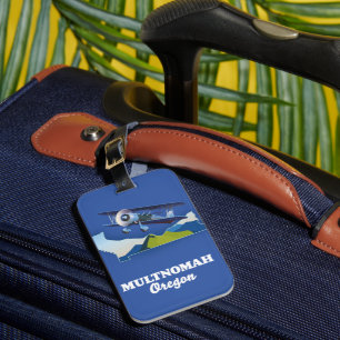 Multnomah Oregon Reisekarte Gepäckanhänger