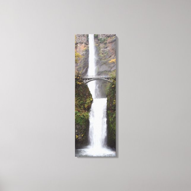 Multnomah Wasserfall Oregon Single Canvas Print Leinwanddruck (Vorderseite)