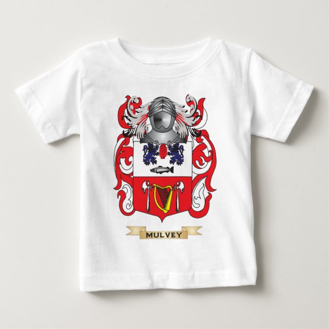 Mulvey Wappen (Familienwappen) Baby T-shirt (Vorderseite)