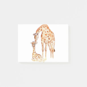Mum & Baby Giraffe Post-it Klebezettel
