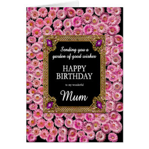 Mum Birthday Pink Daisies