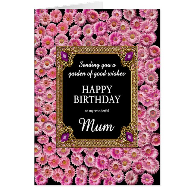 Mum Birthday Pink Daisies (Vorne)
