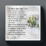 Mum Poem Plaque - Hochzeitsdesign Fotoplatte<br><div class="desc">Ein tolles Geschenk für eine besondere Mama</div>