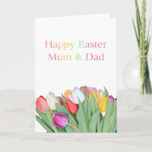 Mum & Vater Happy Oaster Tulip Karte