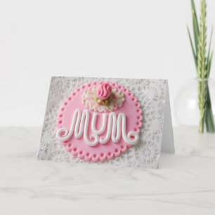 "Mum" Vintage Grußkarte Karte