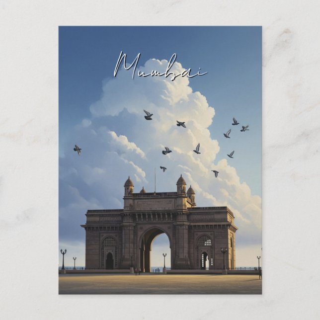 Mumbai Gateway India Souvenir Postkarte (Vorderseite)