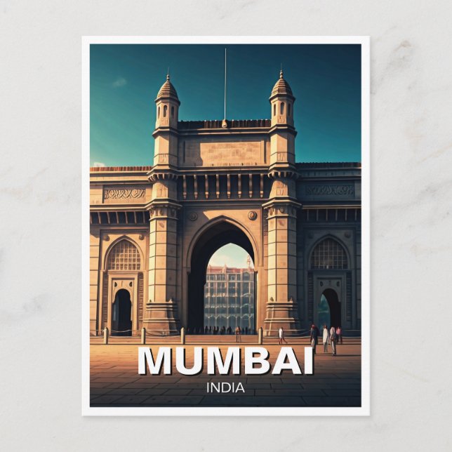 Mumbai Gateway India Travel Souvenir Postkarte (Vorderseite)