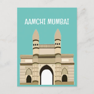 Mumbai Gateway Of India Reise Postkarte