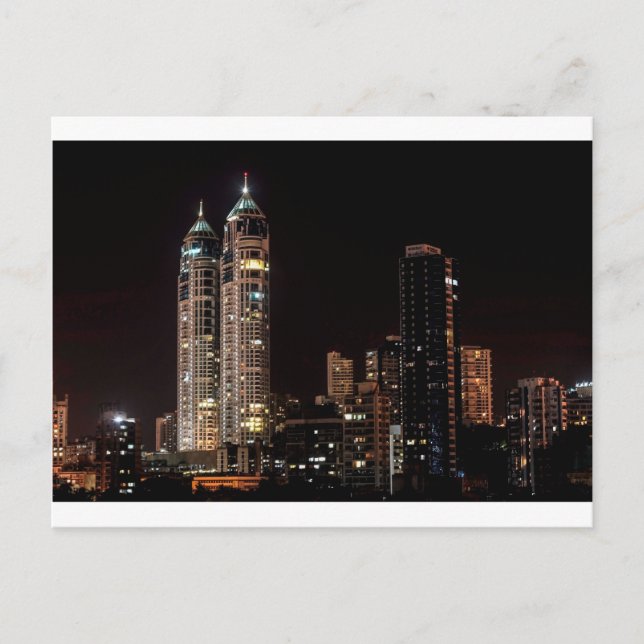 Mumbai India Skyline Postkarte (Vorderseite)